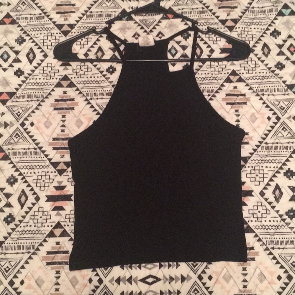 Black crop top